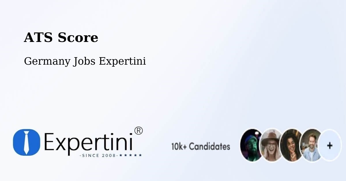 Resume ATS Score & Job Description Match Tool – Barsinghausen - Germany Jobs Expertini